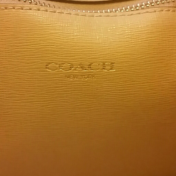 Coach bag Mini leather Satchel Tan Saffiano - Picture 8 of 8
